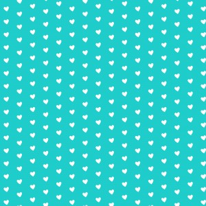 Robin Egg Blue Heart Shape Pattern